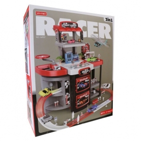 Мега гараж Racer в куфар 2 в 1 